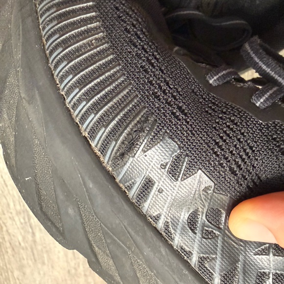 Hoka One One Bondi 7 Wide Women's 9.5 D(wide) Black Running Sneakers Shoes - Picture 8 of 13